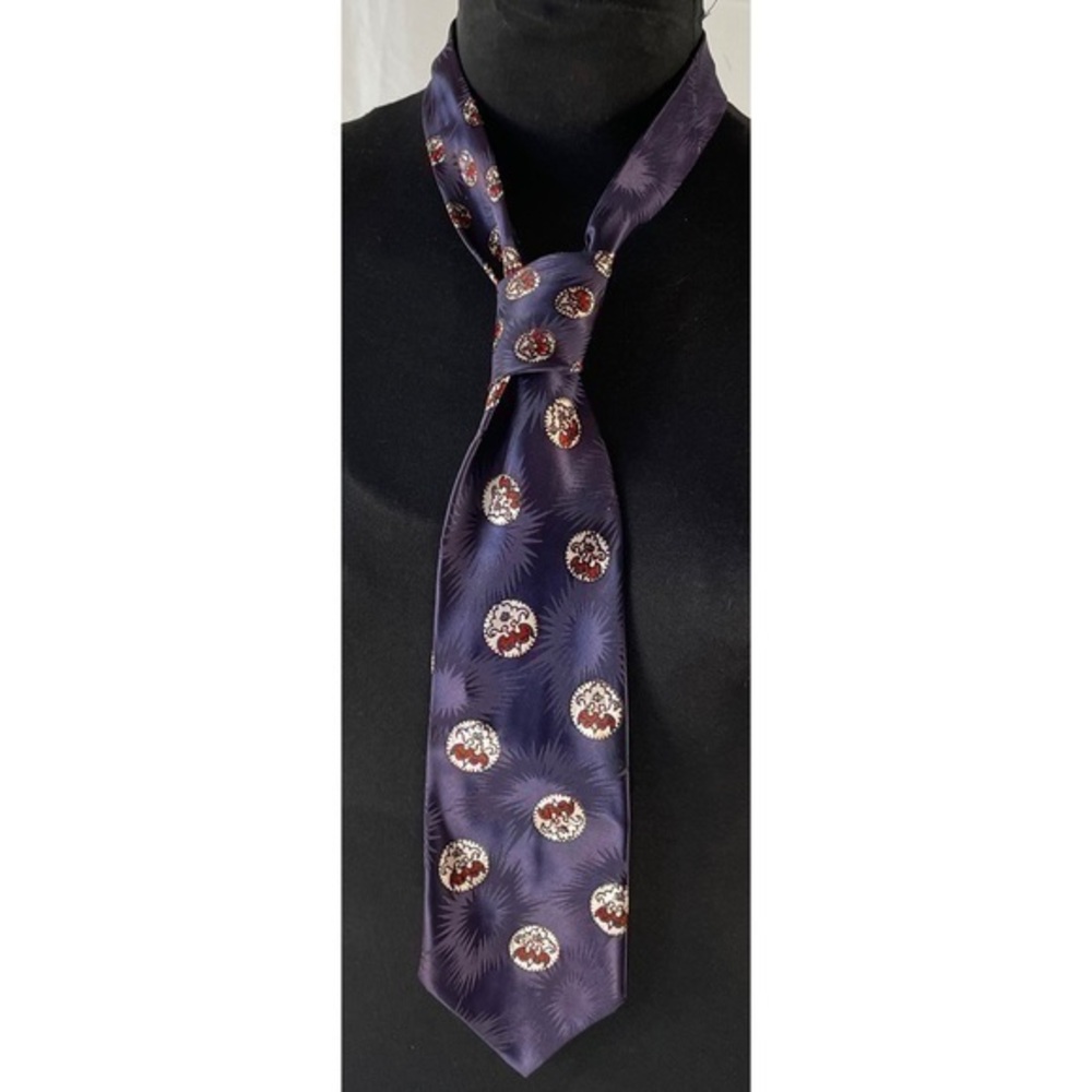 50’s Vintage ‘ Lord Furnival’ Multicolor Silk Tie